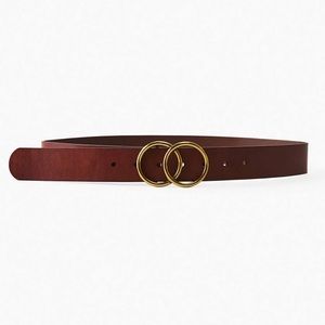 Auxiliary Double Ring Belt in Brown - with tags